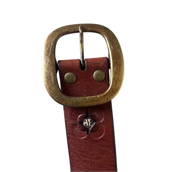 AMERICAN EAGLE OUTFITTERS Brown Pebbled Genuine Leather Belt Size 38 - Picture 4 of 8